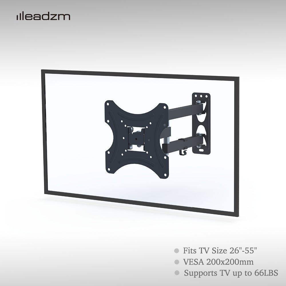 26-50" Adjustable Wall Mount Bracket Rotatable TV Stand TMX200 with Spirit Level