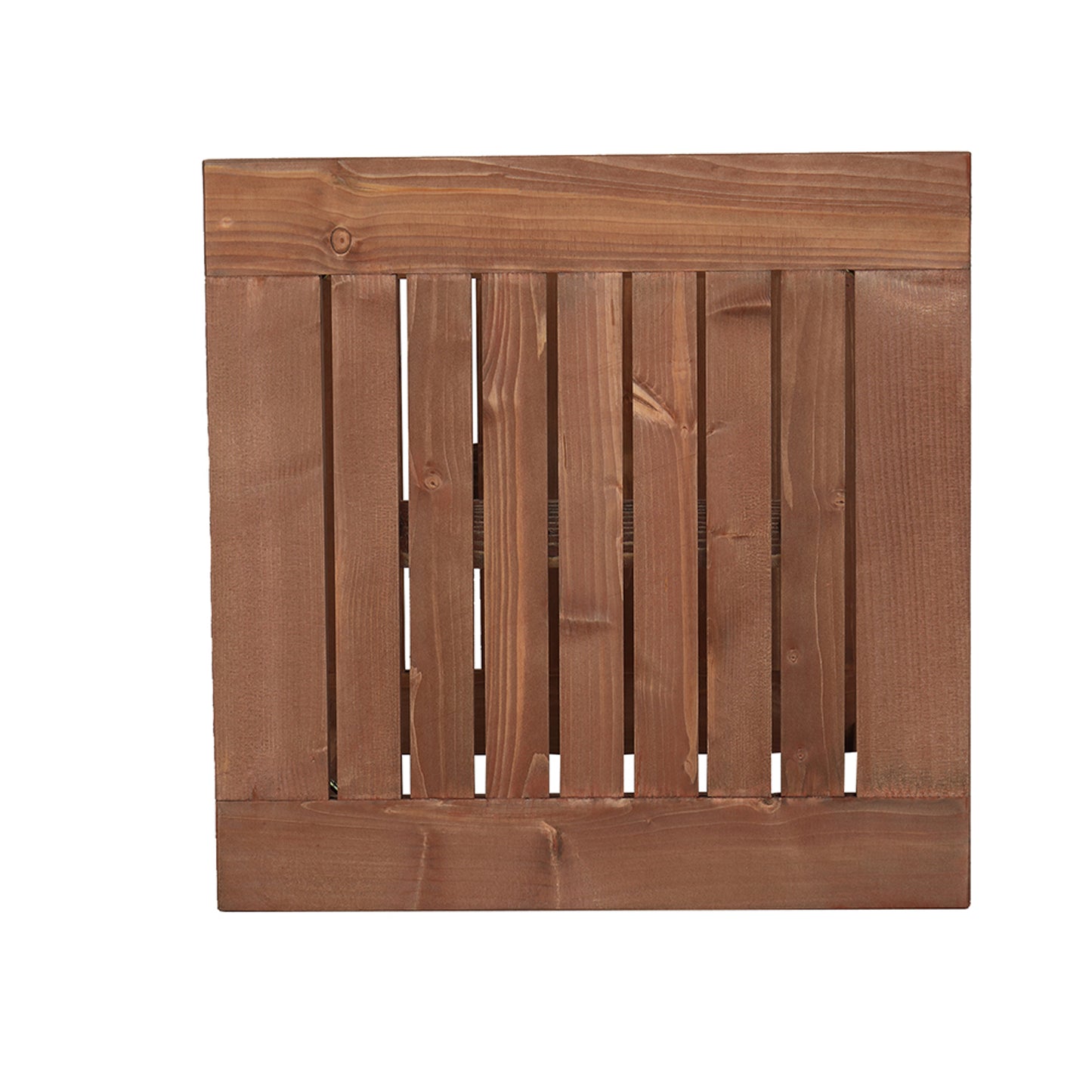 Square Wood Side Table Carbonized Color