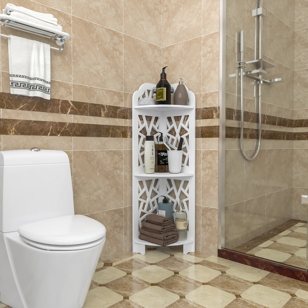 3 Tier Corner Shower Shelf Waterproof for Bathroom Storage