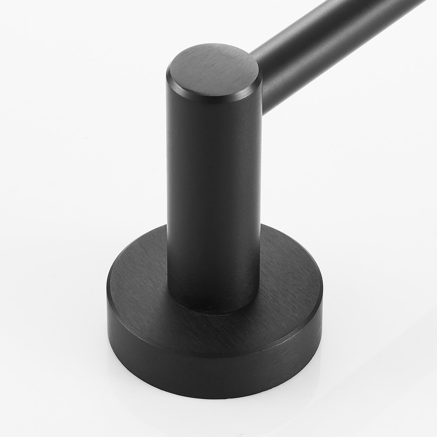 16-27 Inches Adjustable Expandable Towel Bar for Bathroom Kitchen Thicken Space Aluminum Wall Mount Matte Black[Unable to ship on weekends, please place orders with caution]