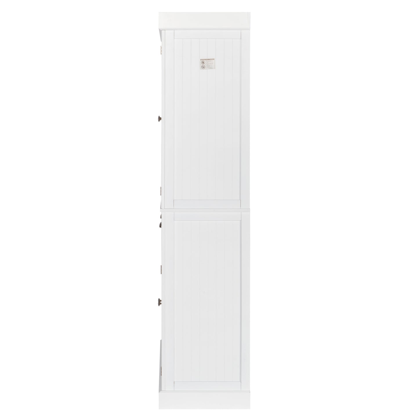 Single Drawer Double Door Storage Cabinet White