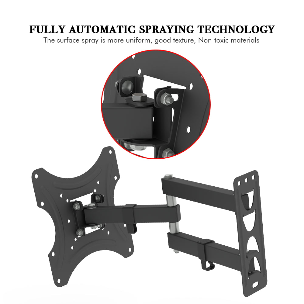 26-50" Adjustable Wall Mount Bracket Rotatable TV Stand TMX200 with Spirit Level