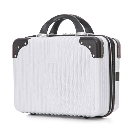 14 inch Hard Shell Cosmetic ABS Waterproof Travel Case Toiletry Bag Makeup Luggage