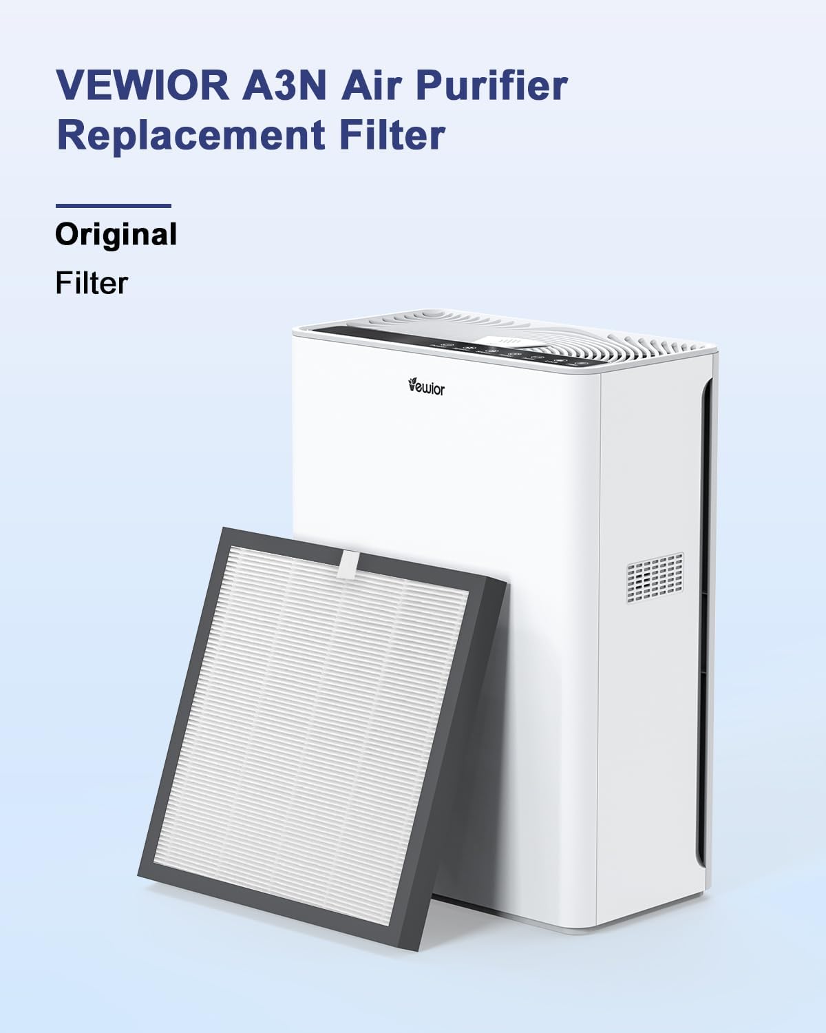 VEWIOR A3 Air Purifier Replacement Filter（2 Pack）(Ships from FBA warehouse, disabled by Amazon)