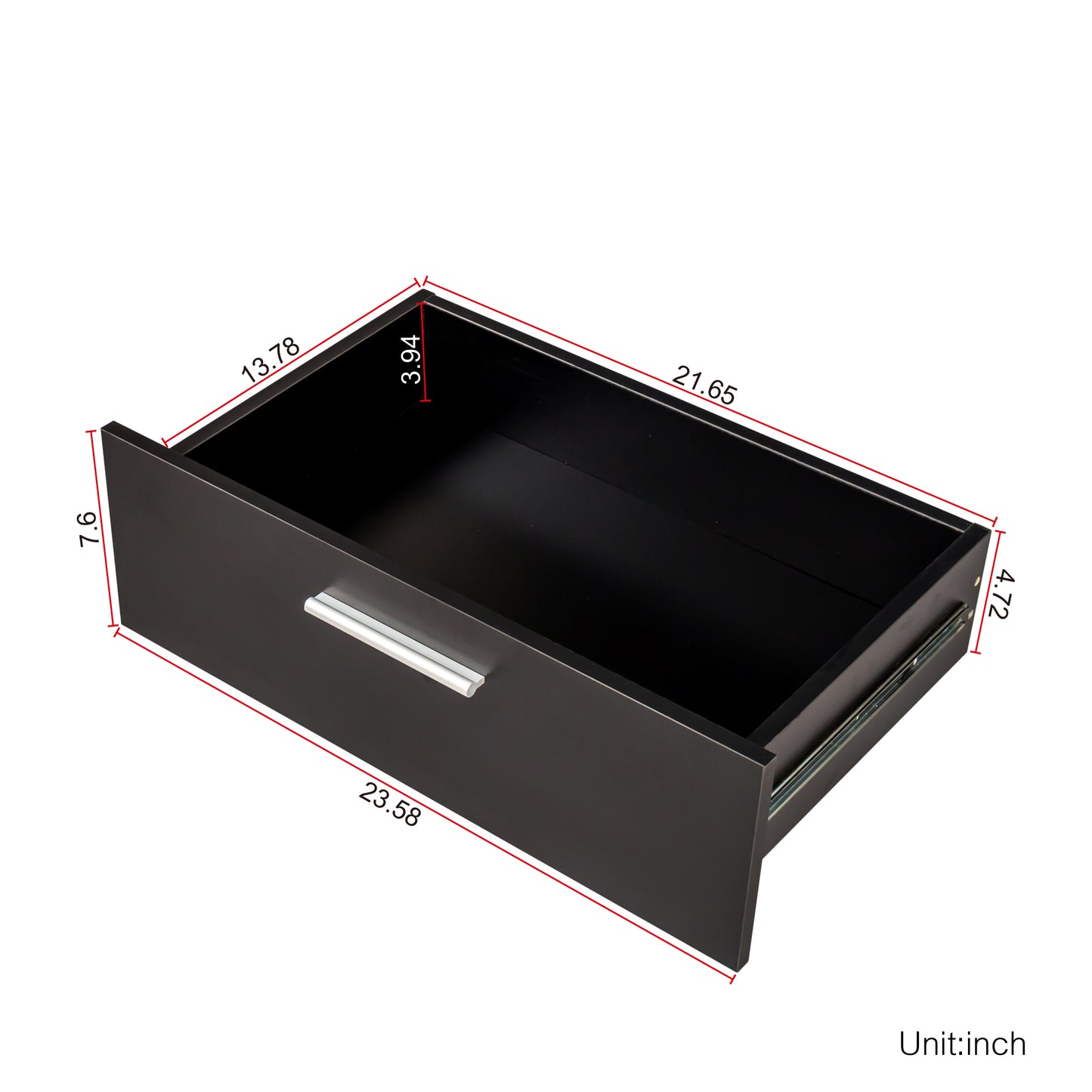 8 Drawer Double Dresser for Bedroom, Wide Storage Cabinet for Living Room Home Entryway, Black
