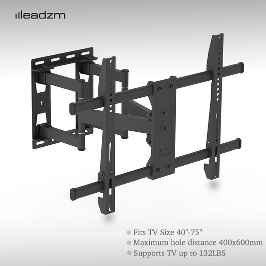 TMDS-106 40-75" Flat Tilting TV Wall Mount with Spirit Level