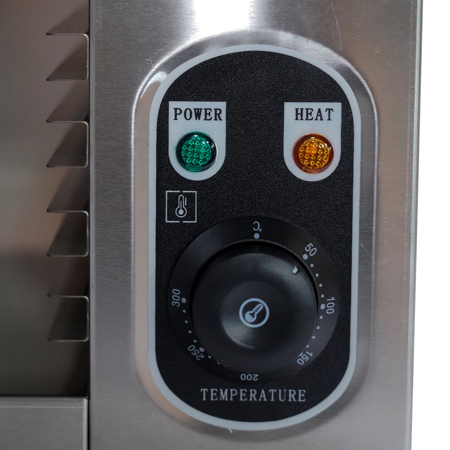 Stainless Steel Electric Cheese Melter Cheesemelter Grill 2000W Countertop Broiler 120-570°F 110V/60Hz