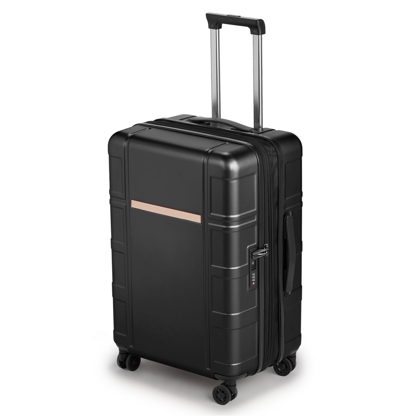 Luggage 24" Suitcase PC+ABS with TSA Lock Expandable Spinner Carry on Hardshell Lightweight