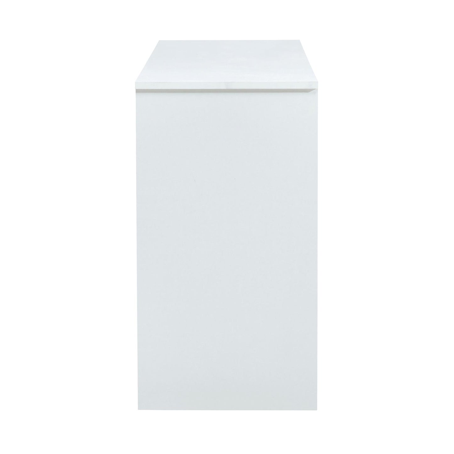 White decorative wooden TV / storage cabinet with two sliding barn doors, available for bedroom, living room, corridor.