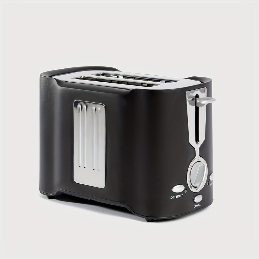 2 Slice Toaster, Quick & Even Results Every Time, Wide Slots Fit Any Size Bread Drop-Down Crumb Tray for Easy Clean Up, Stainless Steel
