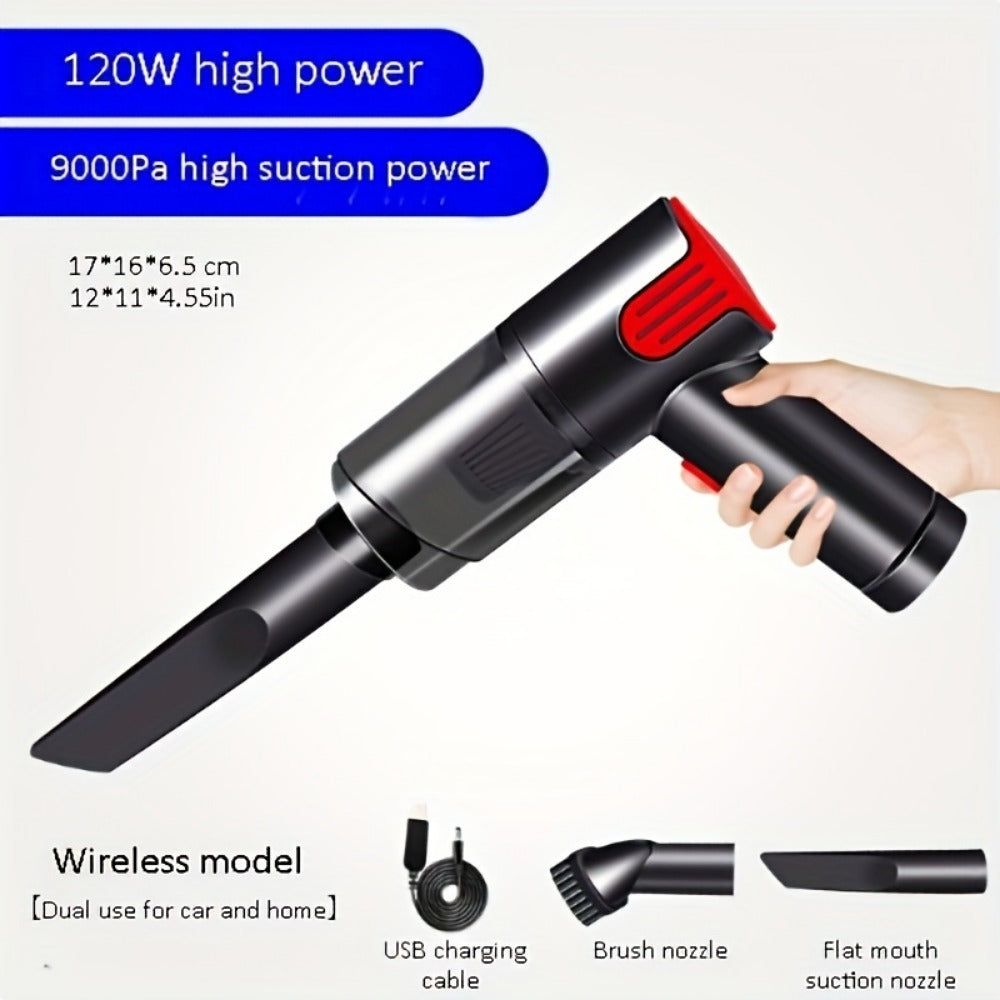 Wireless red Car vacuum cleaner wireless usb charging car vacuum cleaner home handheld mini desktop vacuum cleaner portable