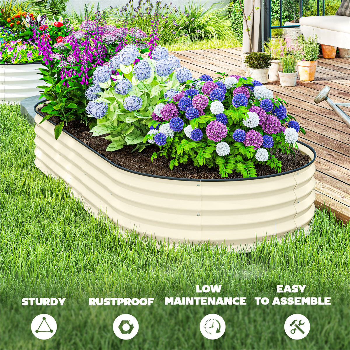 Garden Bed、 Galvanized Planter