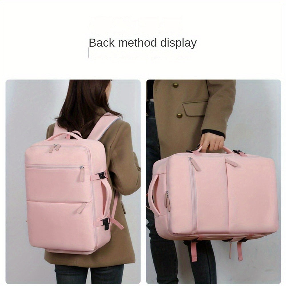 Women's Large Capacity Backpack with USB Charger and Shoe Pocket, Flight-Approved for Easy Travel. (Maybe YunExpress Logistics)