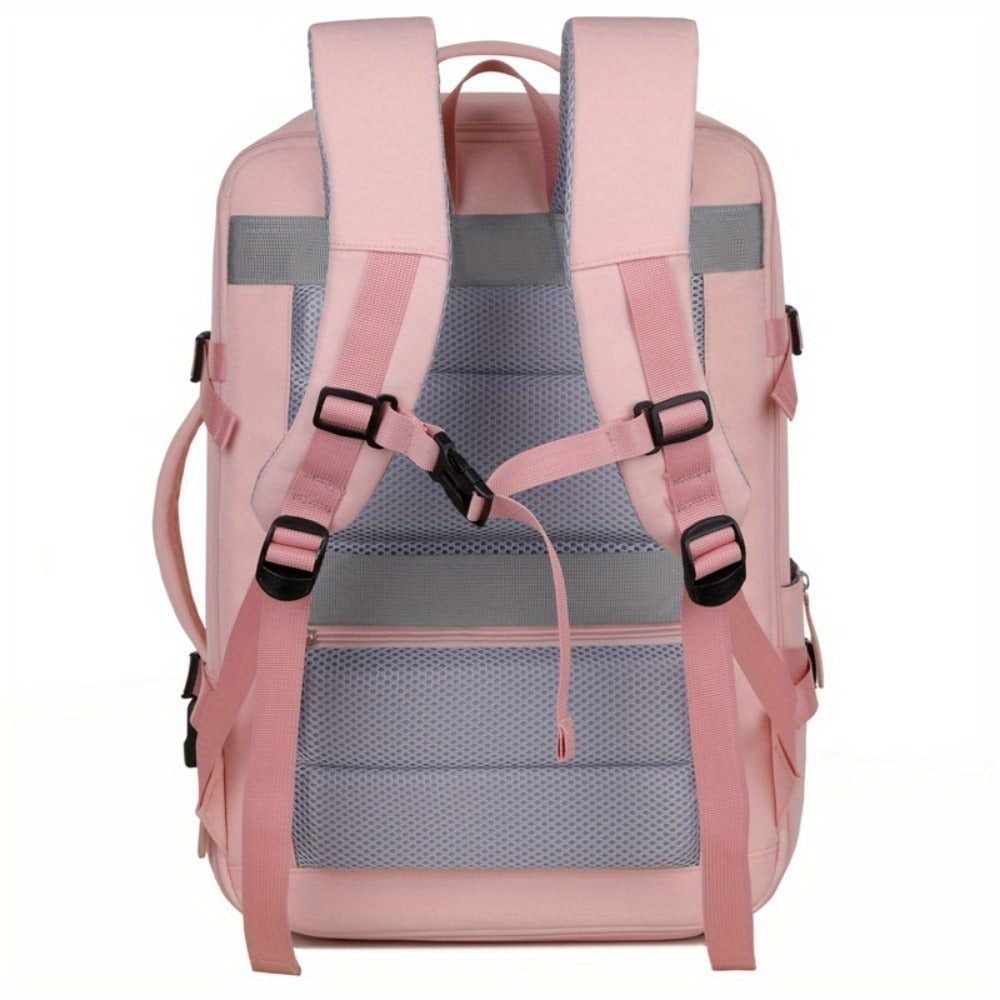 Women's Large Capacity Backpack with USB Charger and Shoe Pocket, Flight-Approved for Easy Travel. (Maybe YunExpress Logistics)
