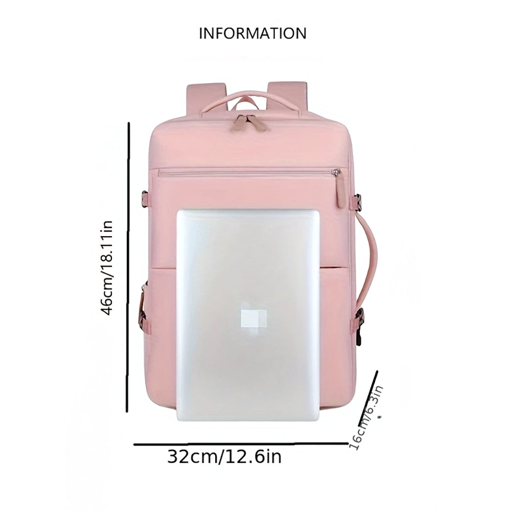 Women's Large Capacity Backpack with USB Charger and Shoe Pocket, Flight-Approved for Easy Travel. (Maybe YunExpress Logistics)