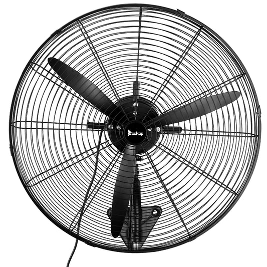 MFJ-EW50 20inch High Velocity Wall Mount Fan Oscillating,Industrial Fan with 4 Speed Ventilation,100% BLDC Copper Motor,4963CFM,,Heavy Duty Metal Fan for Outdoor, Indoor Use