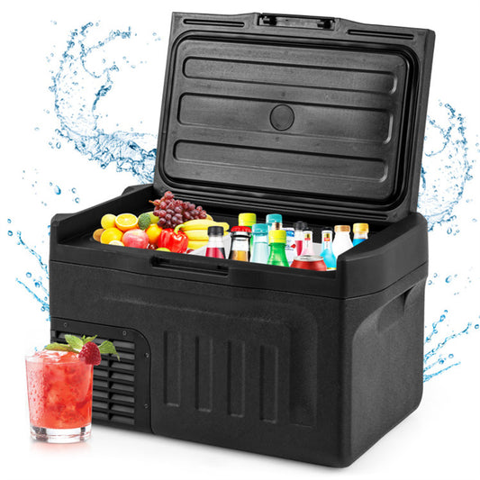 12 Volt Car Refrigerator w/ -4℉~68℉ Adjustable Range Divider for Camping