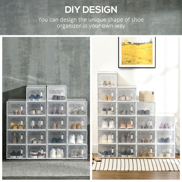 18 Boxes Shoe Storage Cabinet